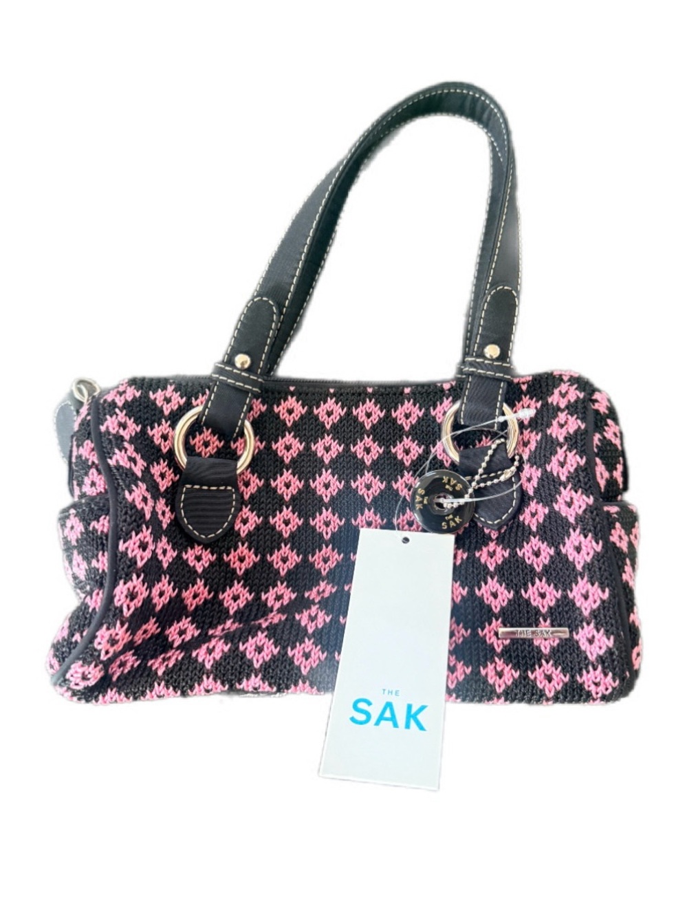 Vintage Y2K The Sak Mc Minettes 100149 Black Azalea Baguette NWT